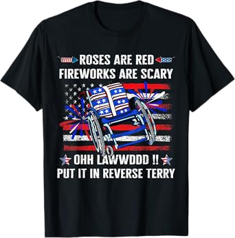 Back Up Terry Put It In Reverse Firework Funny 4th Of July T-Shirt