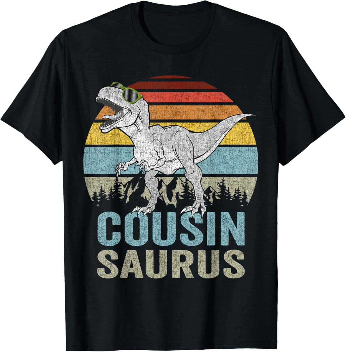 Cousinsaurus T Rex Dino Cousin Saurus Dinosaur Boys Kids Men T-Shirt