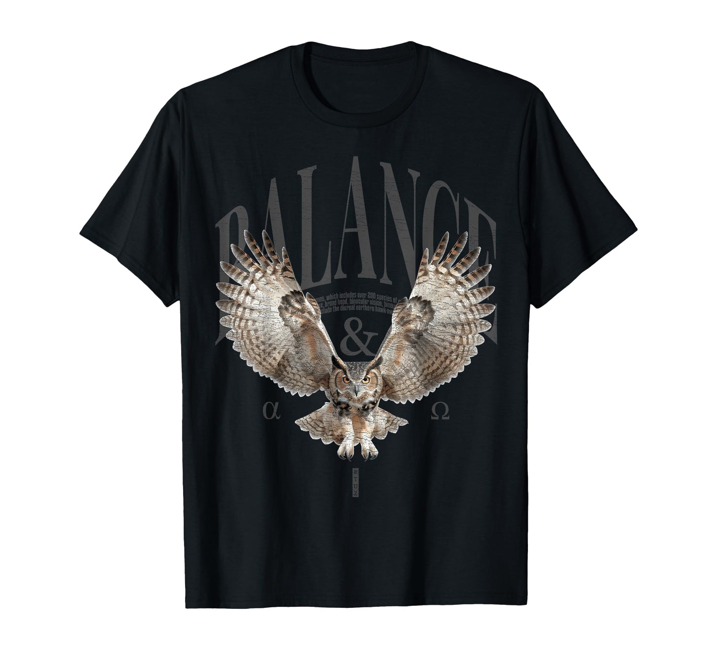 Elegant vintage night owl wild animal owls bird owl T-Shirt