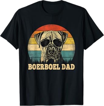 Vintage Boerboel Dad Dog Lovers Father's Day Tee T-Shirt for Men Women