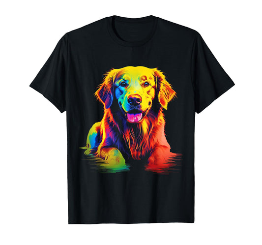 Labrador Retriever Colorful Portrait Animal Art Graphic Dog Men Women Kids T-Shirt