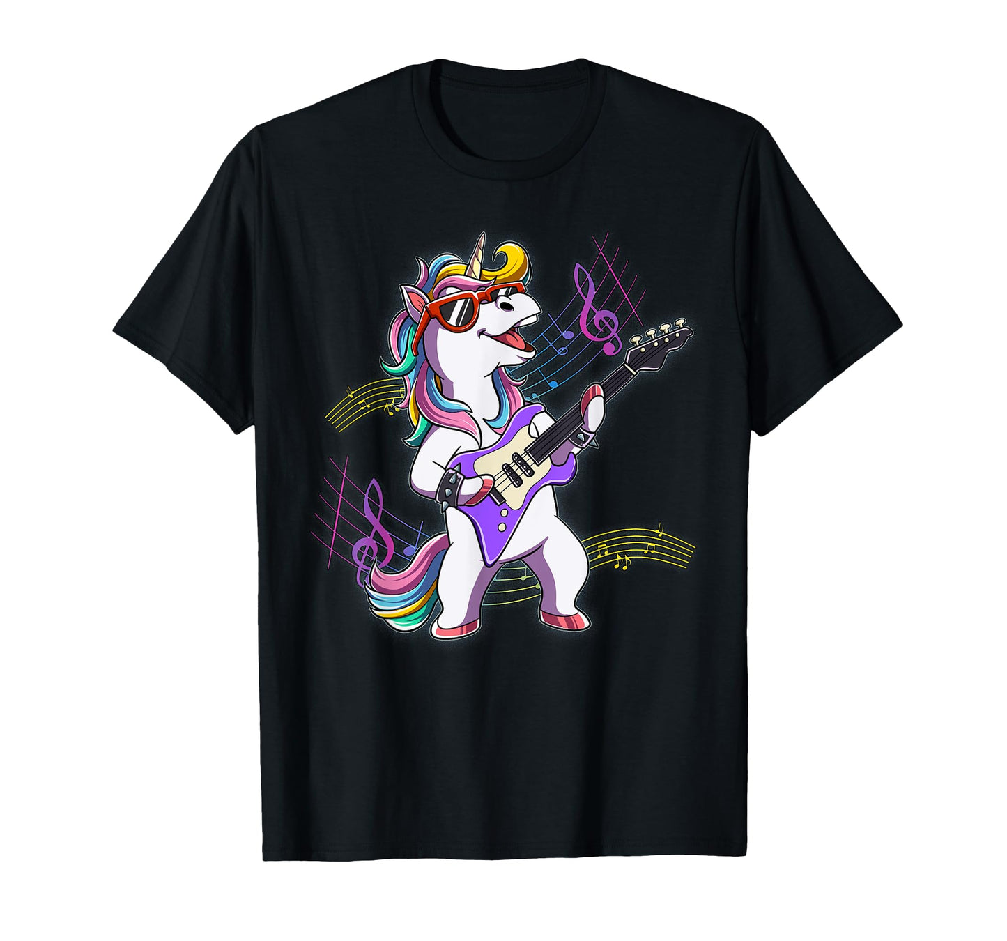Unicorn Guitar Rockstar T-Shirt