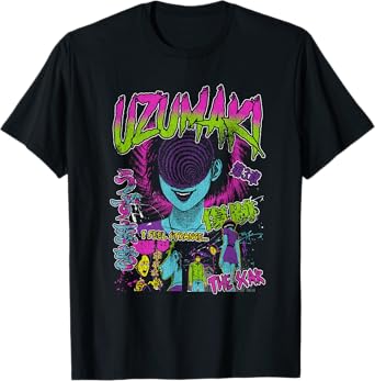 Uzumaki Junji Ito Spiral Girl Horror Manga T-Shirt