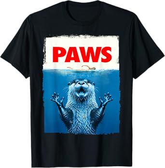 Paws Otter Funny Otter Lover Gifts For Men Women Kid Teen T-Shirt