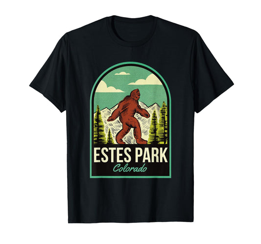 Estes Park CO Vintage Bigfoot Travel T-Shirt