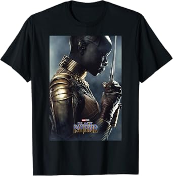 Marvel Black Panther Avengers Okoye Poster Graphic T-Shirt T-Shirt