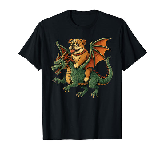 English Bulldog Dog Dragon T-Shirt