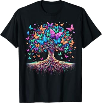 Butterfly Tree Nature T-Shirt
