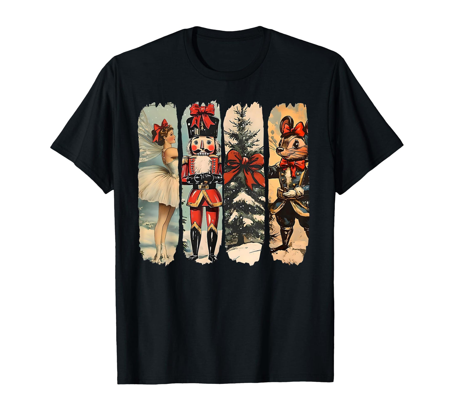 Nutcracker Merry Christmas Xmas Tree Family Pajamas Holiday T-Shirt