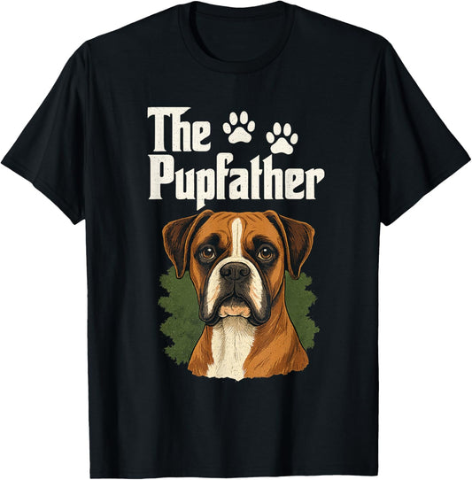The Pupfather Cute Dog Dad Funny Pet Boxer Lover Fathers Day T-Shirt