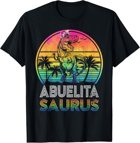 Abuelitasaurus Dinosaur Abuelita Saurus Family Matching Tie T-Shirt