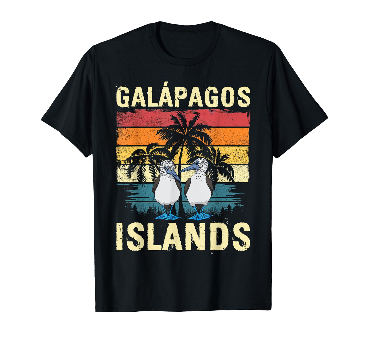 Vintage Blue-footed Booby Galapagos Islands T-Shirt