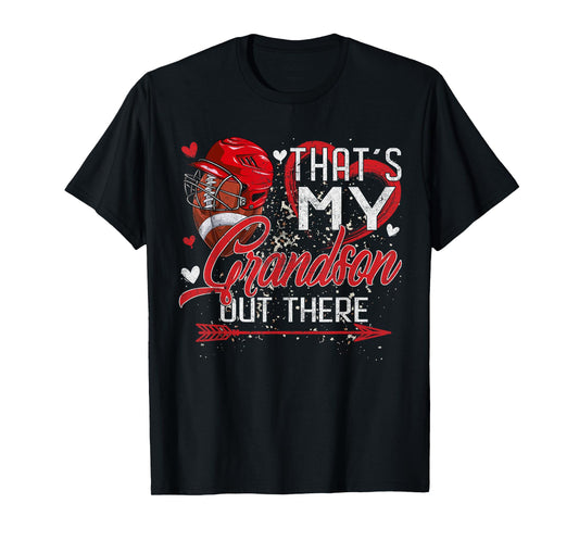 That's My Grandson Out There Football Grandma Mothers Day T-Shirt