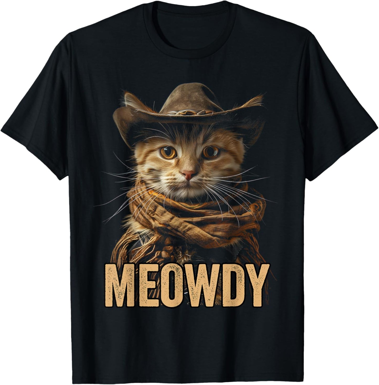 Meowdy Cat Shirt Meowdy Cowboy Cat Country Western Funny Cat T-Shirt