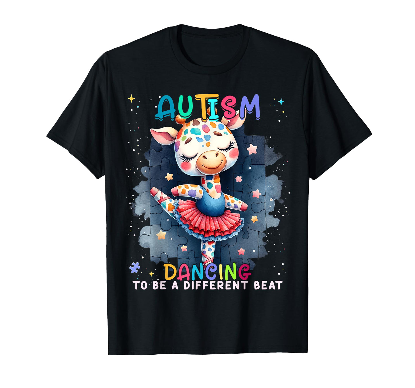 Autism Awareness Cute Unicorn Dancing To A Different Beat T-Shirt