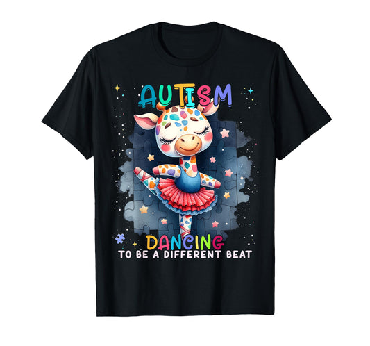 Autism Awareness Cute Unicorn Dancing To A Different Beat T-Shirt