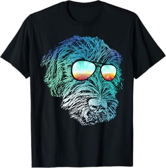 Disco Groovy Wirehaired Pointing Griffon T-Shirt Dog Gift T-Shirt for Men Women Girls Kids