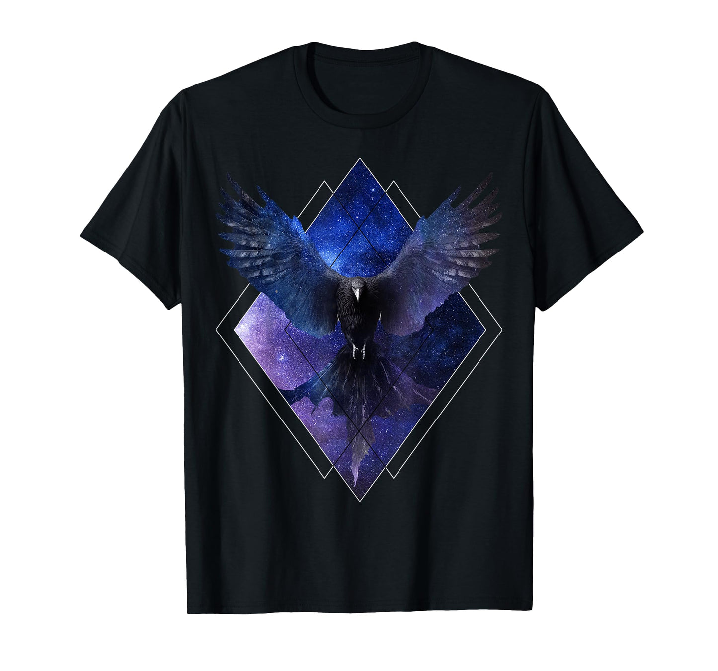 Celestial Raven Space Crow Galaxy Aesthetic Bird T-Shirt