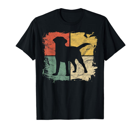 Square Retro Labrador Owner Gift Golden Black Lab Dad Mom T-Shirt