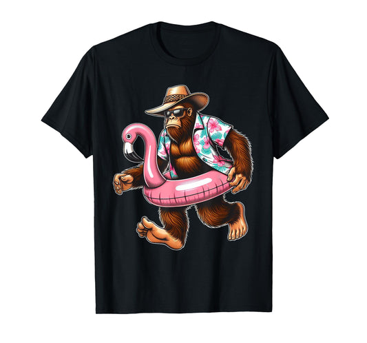 Bigfoot Hawaiian Shirts Sasquatch Kids Mens Hawaiian Bigfoot T-Shirt