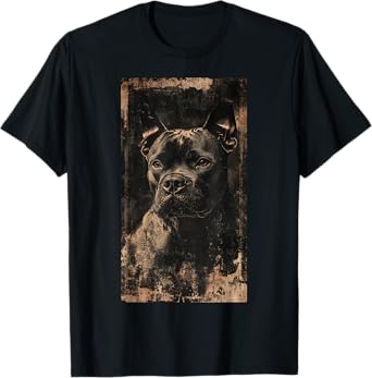 Artwork Pitbull Distressed Dog lover Pit bull Men Women T-Shirt