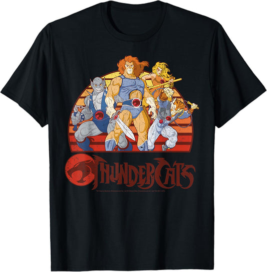 ThunderCats Group Retro Sunset T-Shirt