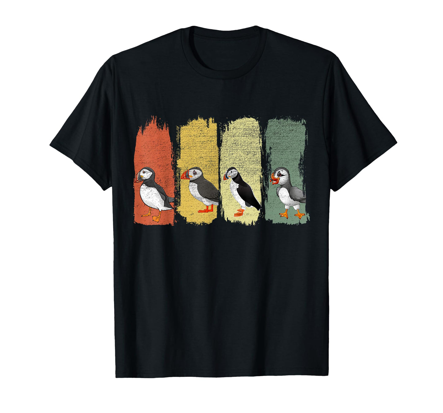 Retro Puffin Bird T-Shirt