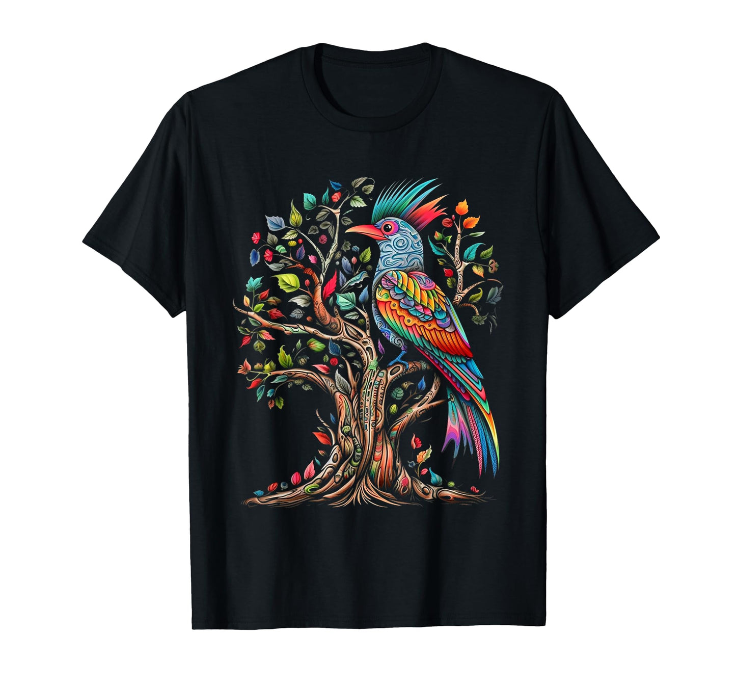 Bird Tree Art - Bird Motif Art Animal Bird T-Shirt