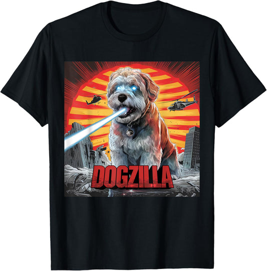 Funny Retro Japanese Dogzilla Maltipoo Dog Lover T-Shirt