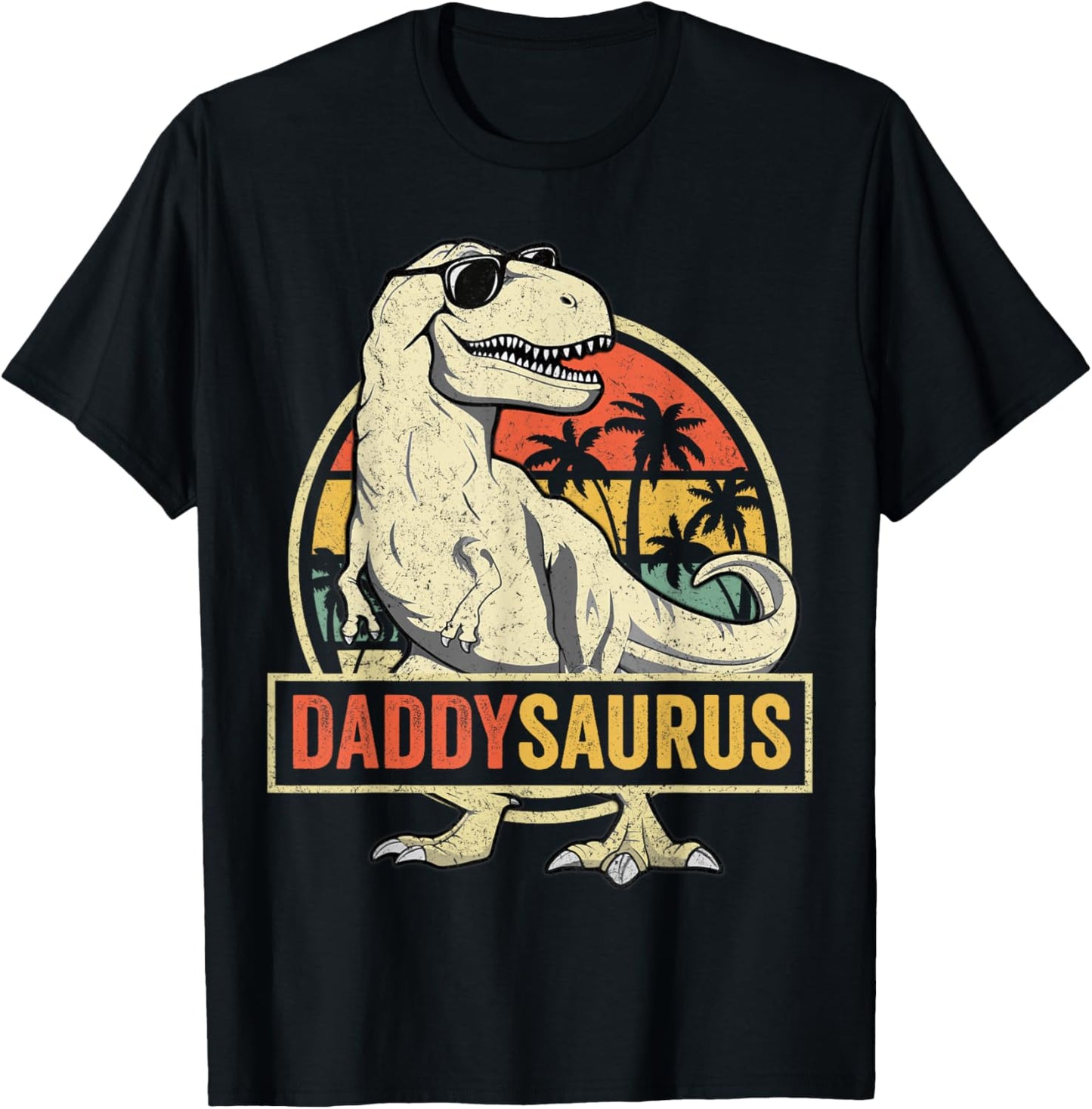 Daddysaurus Shirt Fathers Day Gift T-Rex Dad Dinosaur T-Shirt