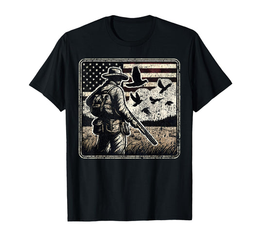 Dove Hunting I American Flag Dove Shooting I Dove Hunter T-Shirt