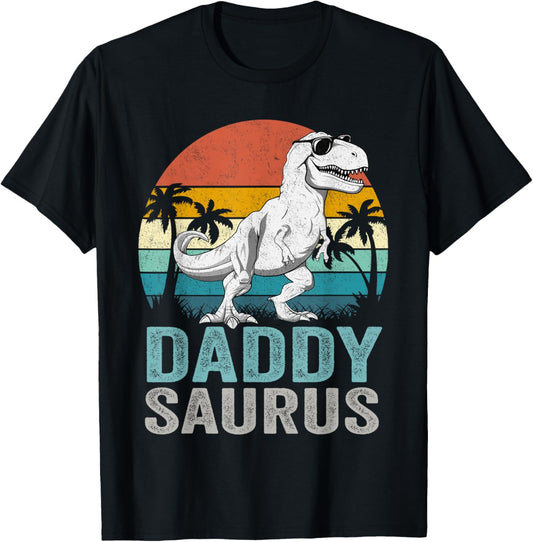 Daddysaurus T Rex Dinosaur Daddy Saurus Family Matching T-Shirt