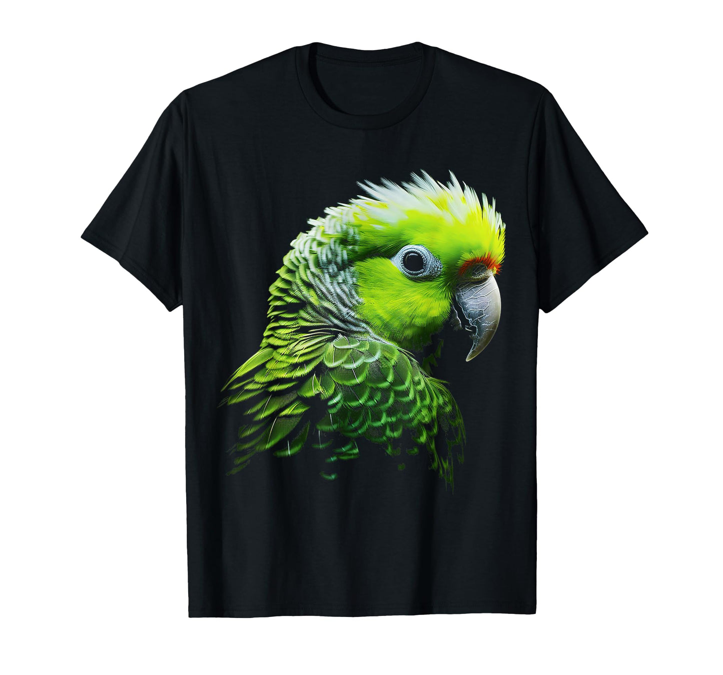 Parrot Art Cute Animal Portrait Bird Graphic Motif Parrot T-Shirt