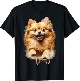 Pomeranian Dog Graphic Pet Artwork Pomeranian Men Women Kids T-Shirt