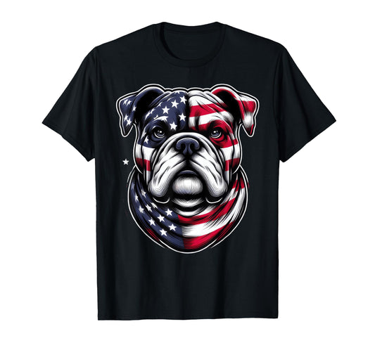 American Bulldog Shirt - Patriotic & Loyal Companion Tee Men Women Girls Kids T-Shirt