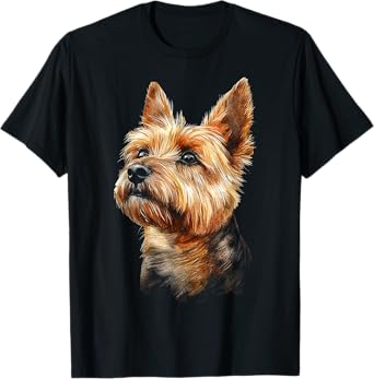 Norwich Terrier Dog Motif Pet Illustration Norwich Terrier Men Women Kids T-Shirt