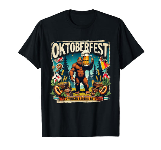 Oktoberfest Bigfoot The Drunken Legend Returns Beer Club T-Shirt