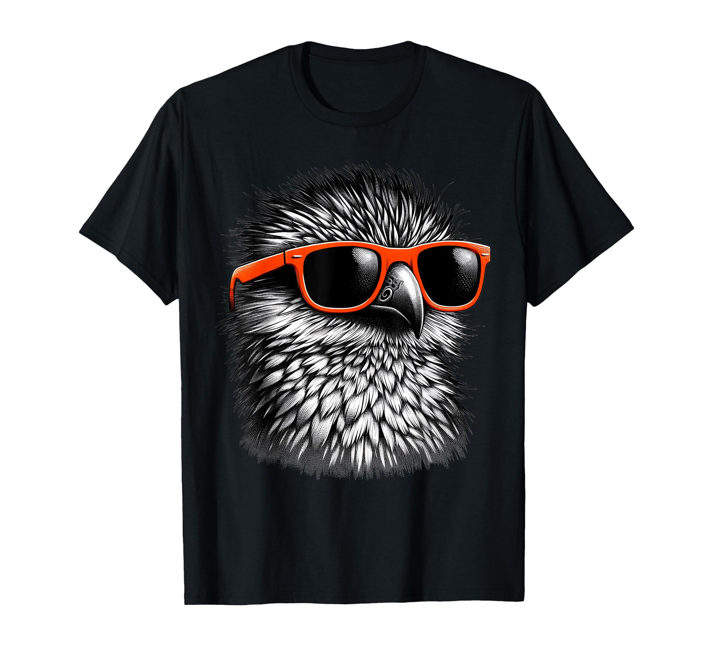Cool Potoo Bird Wearing Sunglasses Graphic Art T-Shirt