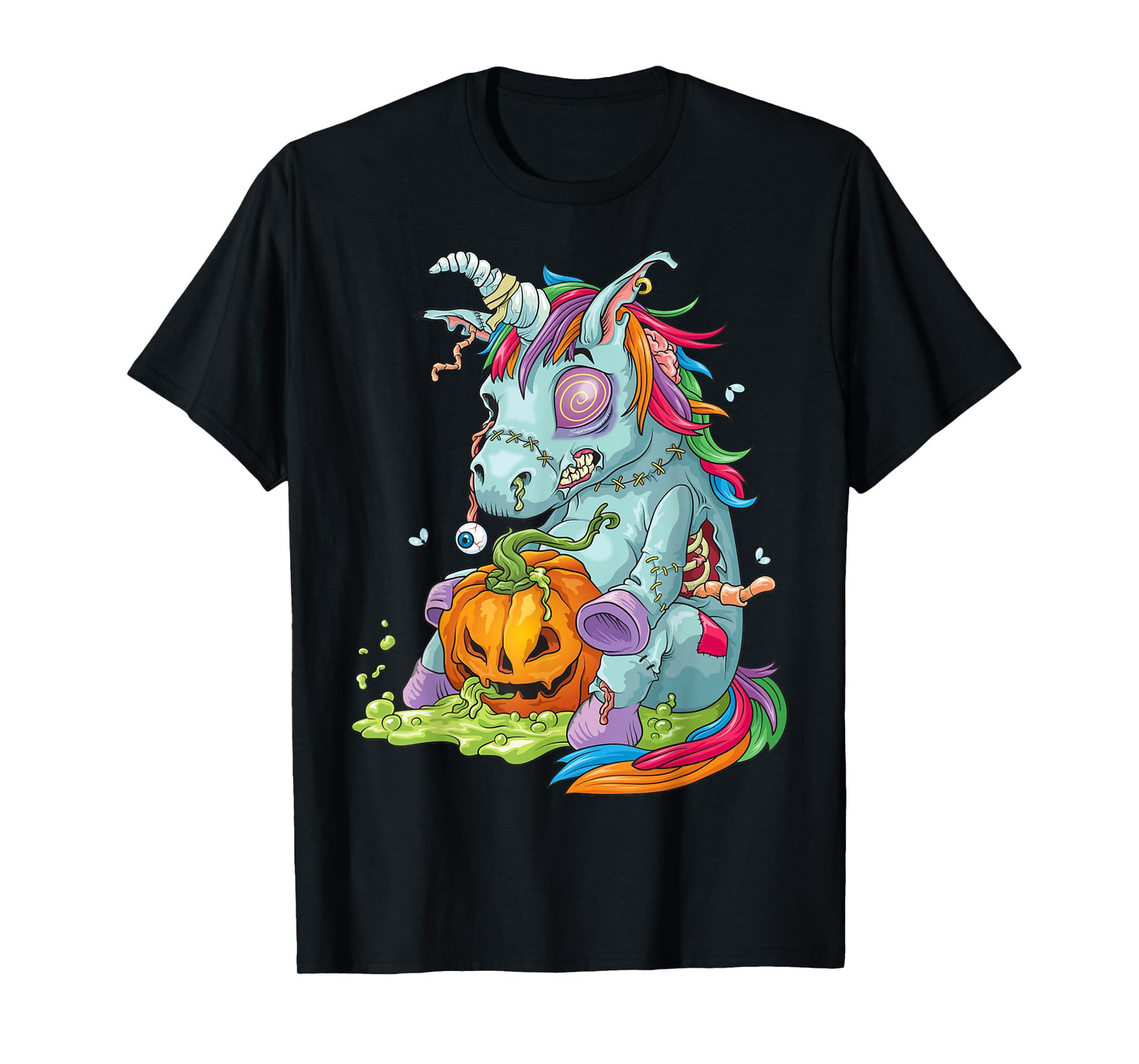 Zombie Unicorn Shirt - Undead Zombiecorn Halloween Costume T-Shirt