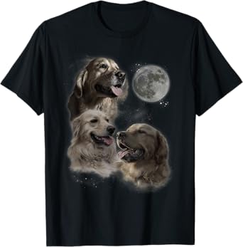 Howling at the Moon Shirt - Funny Golden Retriever T-Shirt