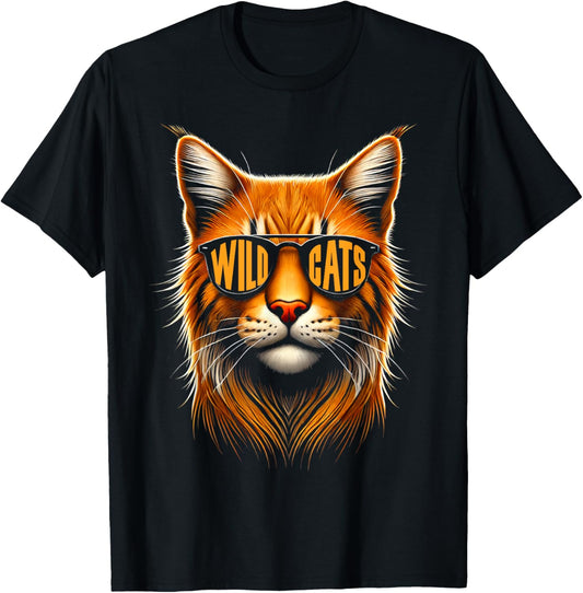 Vintage Wildcats Name Proud | Cat's Lovers Animal Evergreen T-Shirt