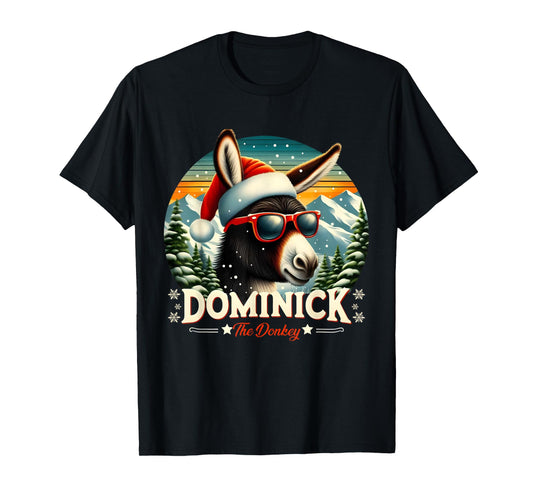 Christmas Xmas Dominick the Donkey Christmas Donkey Cheer T-Shirt