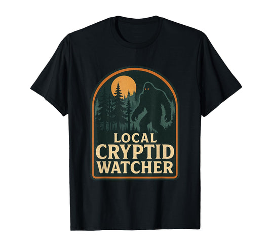 Cryptidcore Local Cryptid Watcher Urban Legend T-Shirt