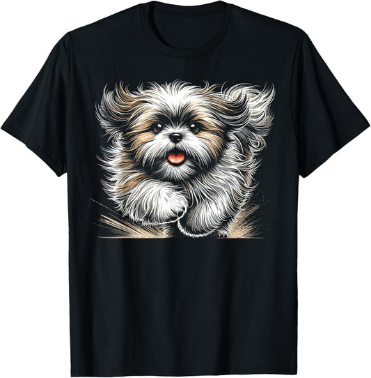 Shih Tzu Dog Animal Graphic Tees T-Shirt