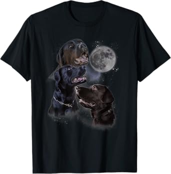 Howling at the Moon Shirt - Funny Labrador Retriever T-Shirt