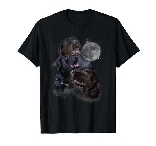Howling at the Moon Shirt - Funny Labrador Retriever T-Shirt