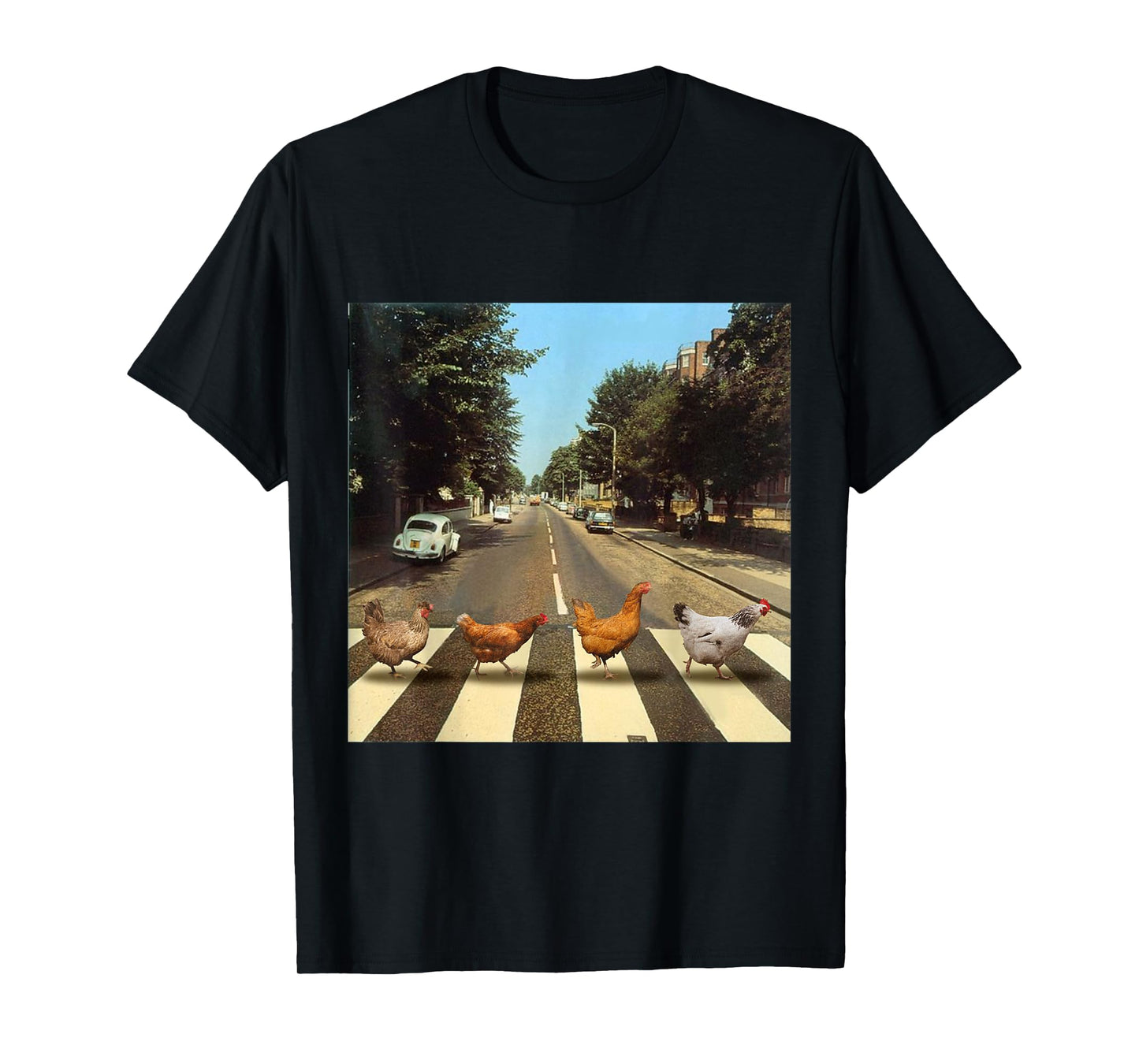 Chickens Crossing Road Parody Chicken Lover T-Shirt