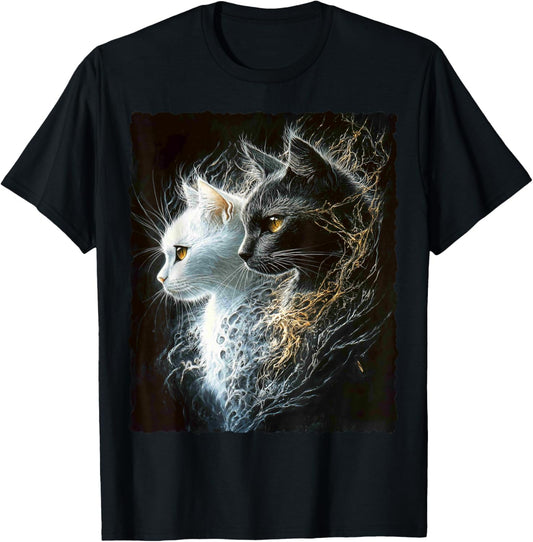 Cute Magical Cat Kitten Fantasy Art Design T-Shirt