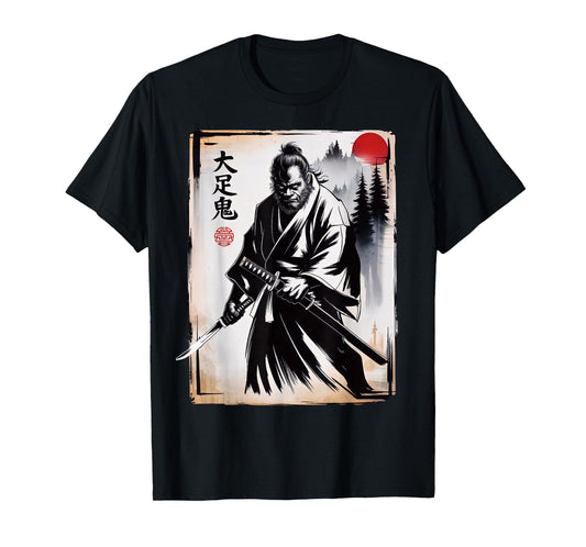 Samurai Bigfoot with Vintage Japanese T-Shirt