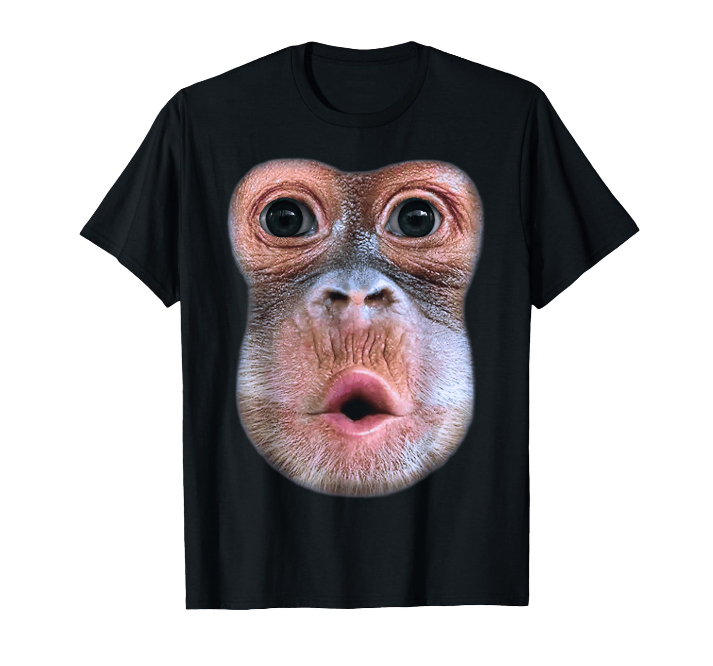 Funny Monkey Blowing Stomach Face, Monkey Blow Stomach Face T-Shirt